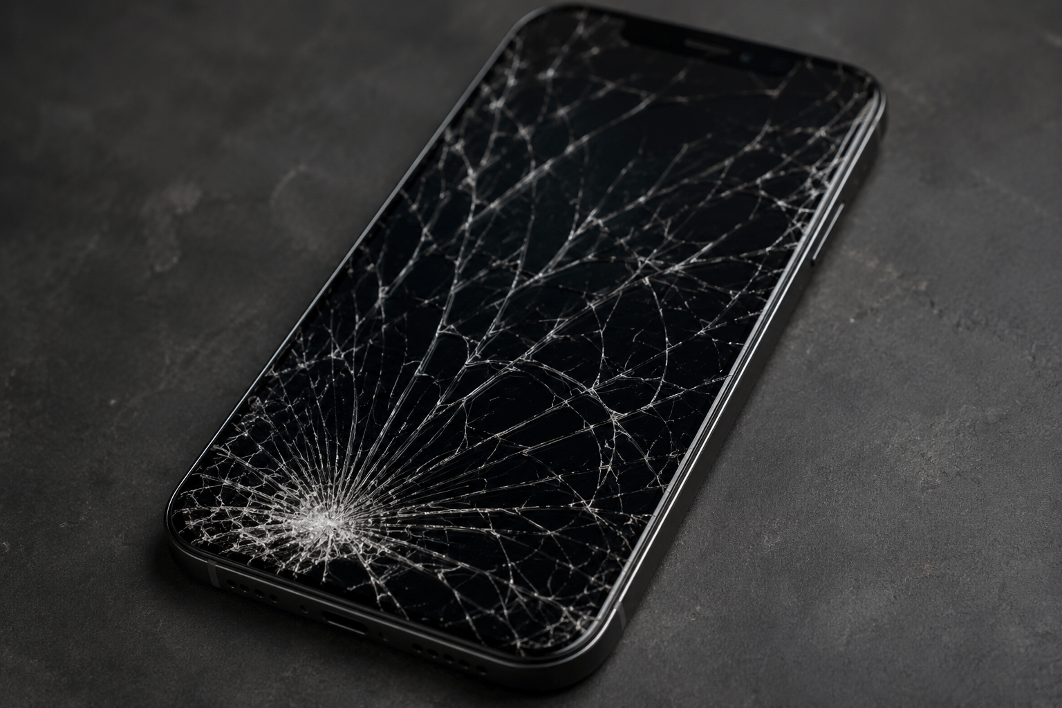 Broken phone screen